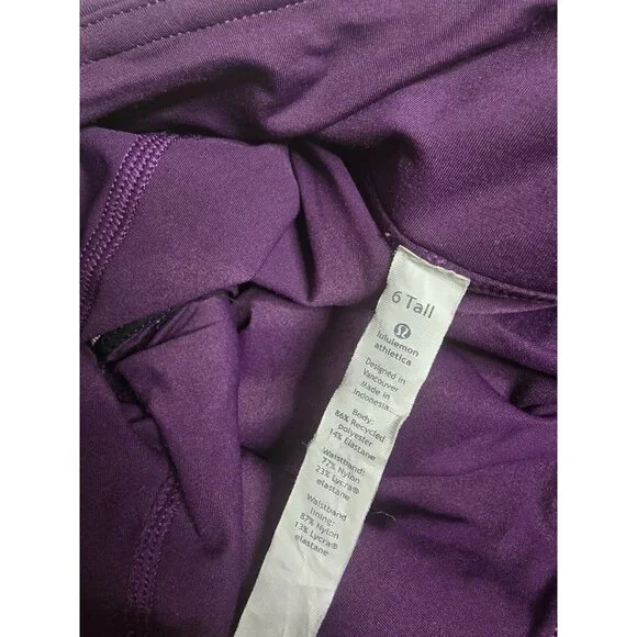 Lululemon 6 Tall Circuit Breaker Skirt Darkest Magenta Plum- Rare - Picture 6 of 11